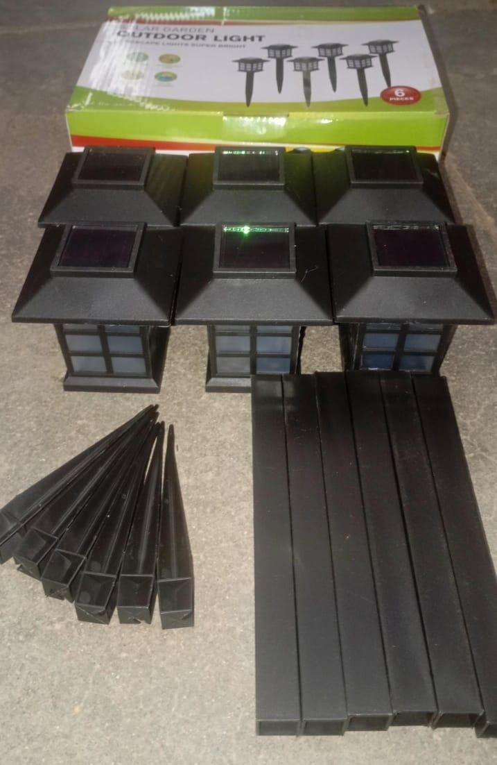 Solar Garden Yard Light - Waterproof Outdoor Path Lights (Pack of 6)