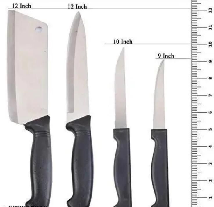 Wooden Chopping Board with 5 Precision Knives – Pro Kitchen Combo (6 Pc Set)