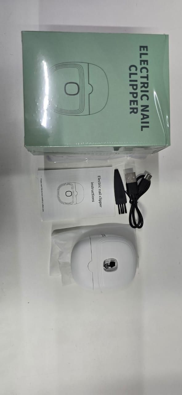 Rechargeable Electric Nail Clipper - Automatic Trim with LED Light