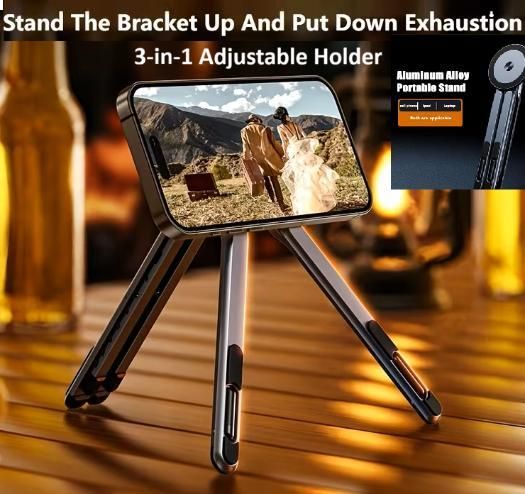 3-in-1 Magnetic Adjustable Stand for Phone Tablet Laptop