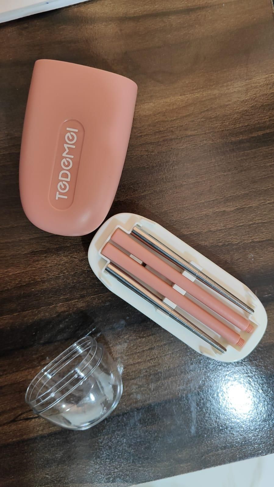 Portable Stainless-Steel Cutlery Set - Spoon & Chopsticks Case