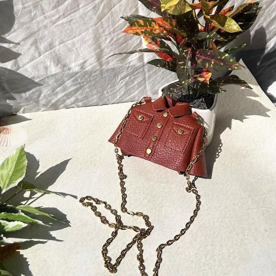 Jacket-Shaped Sling Bag for Women - Cute Casual TPU Crossbody