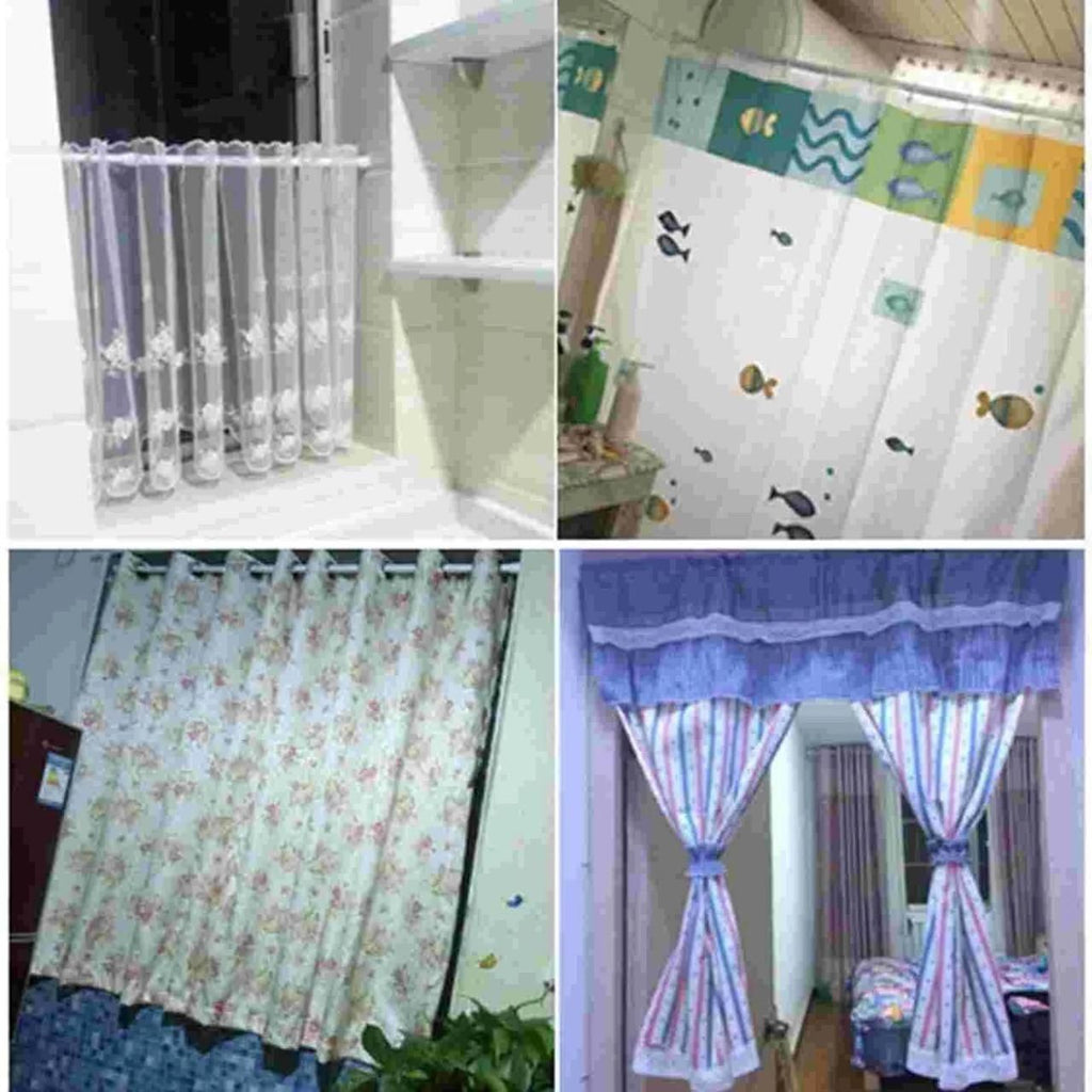 Drill-Free Adjustable Tension Rod – Stainless Steel Curtain & Shower Rod for Doors, Windows, Bathrooms (1 Pc)