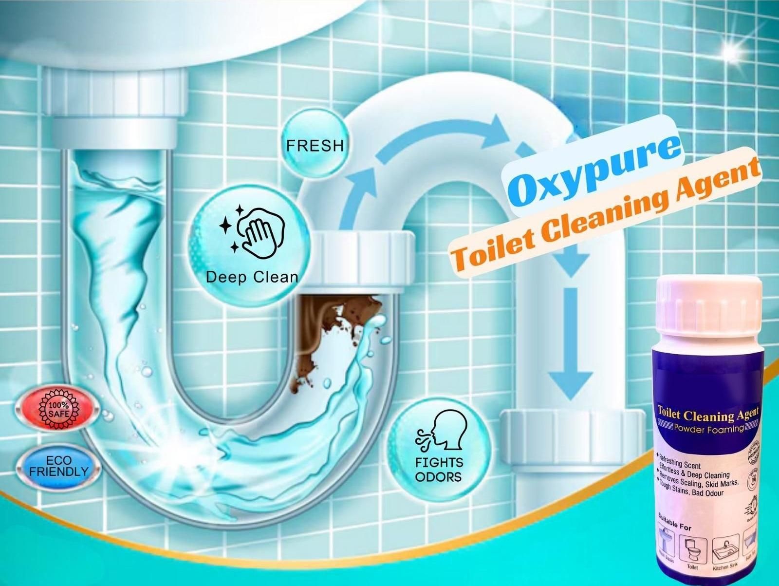 Foaming Toilet Cleaning Powder – Fresh Flush Power (Pack of 2 | 100gm Each)