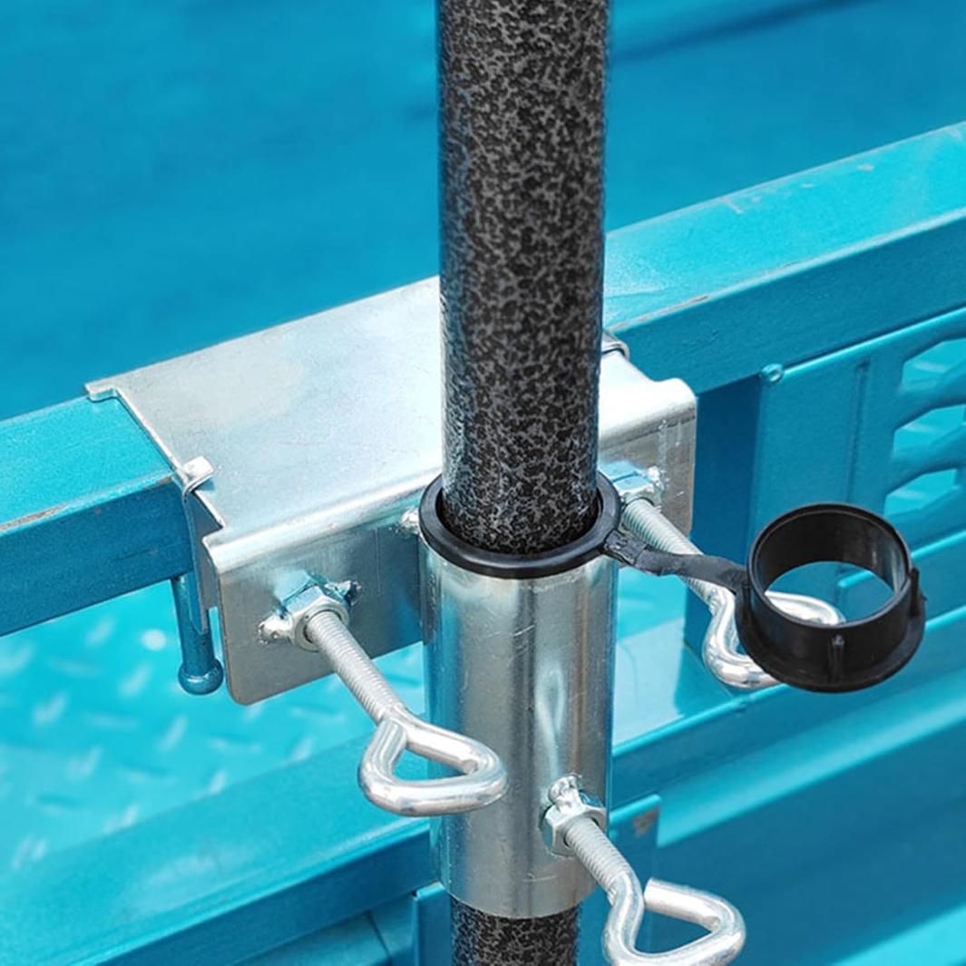 Stainless Steel Rod Clamp Holder – Sun Umbrella Mount for Balcony & Terrace