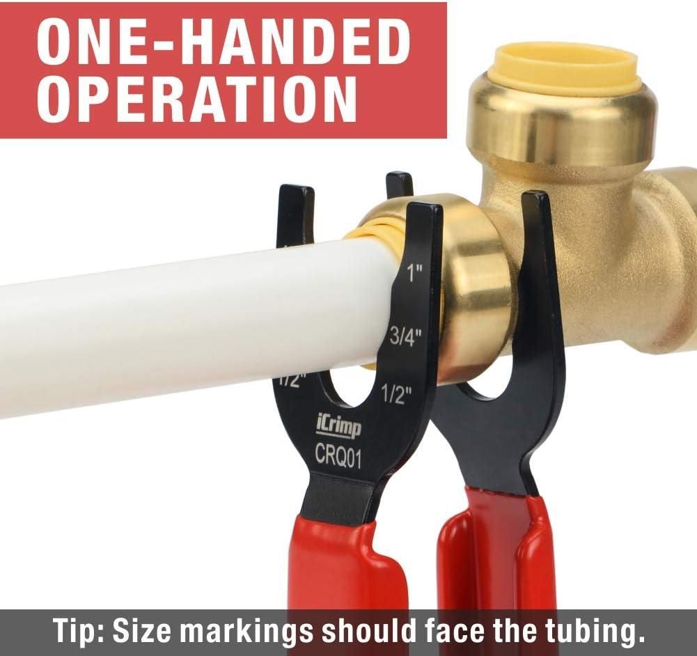 3-in-1 Push-to-Connect Clamp Tong Tool – Multi-Size Plumbing Fitting Remover