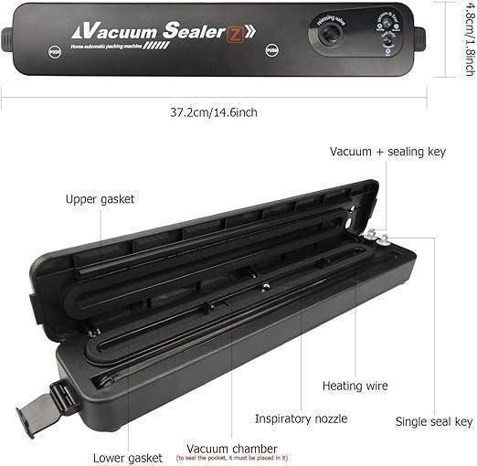 Portable Food Vacuum Sealer – Multi-Functional Aluminum Sealing Machine for Fresh Food Storage