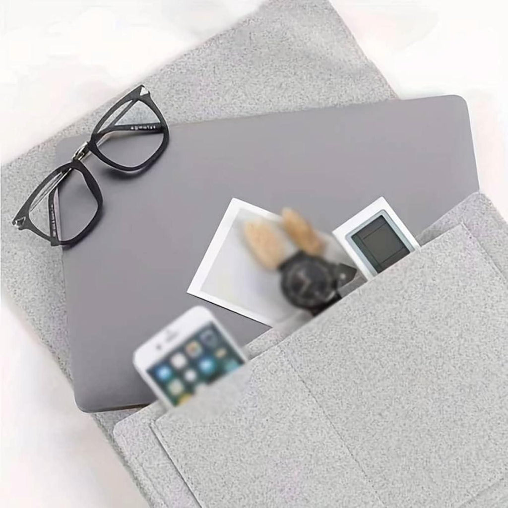 Bedside Storage Organizer – Multi-Pocket Felt Caddy for Books, Tablets, Glasses & Remotes (Assorted)