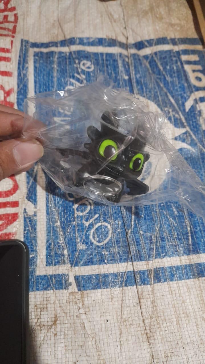 Night Fury Dragon Sound Light Keychain