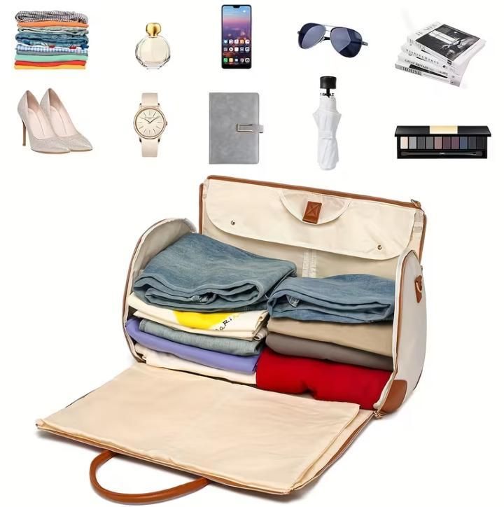 Convertible Travel Garment Bag - 2-in-1 Hanging Suitcase & Duffle