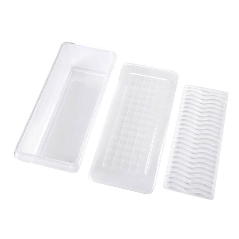 Slim Fridge Storage Containers – Set of 2 (27x11.6x6.5cm)
