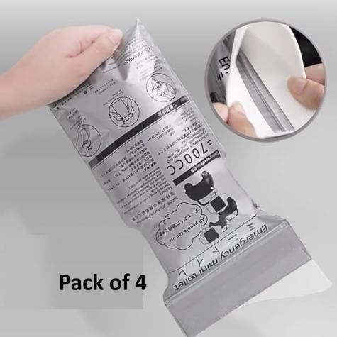 Emergency Mini Toilet Urine Bag – Portable Camping & Travel Toilet Bags (Pack of 4) – Quick Odorless Solidifying Gel