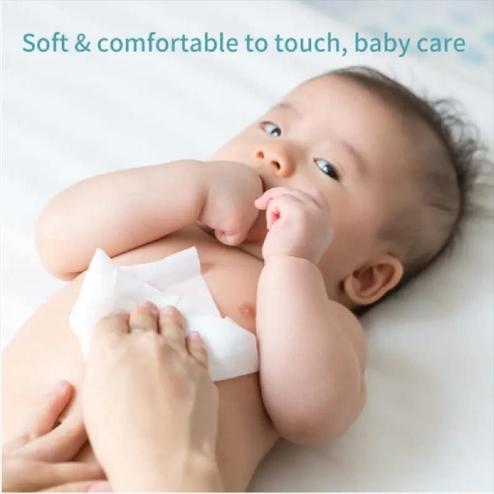 Mini Portable Disposable Baby Wipes – 64 Wipes (8 Pouches) for Face & Household Use