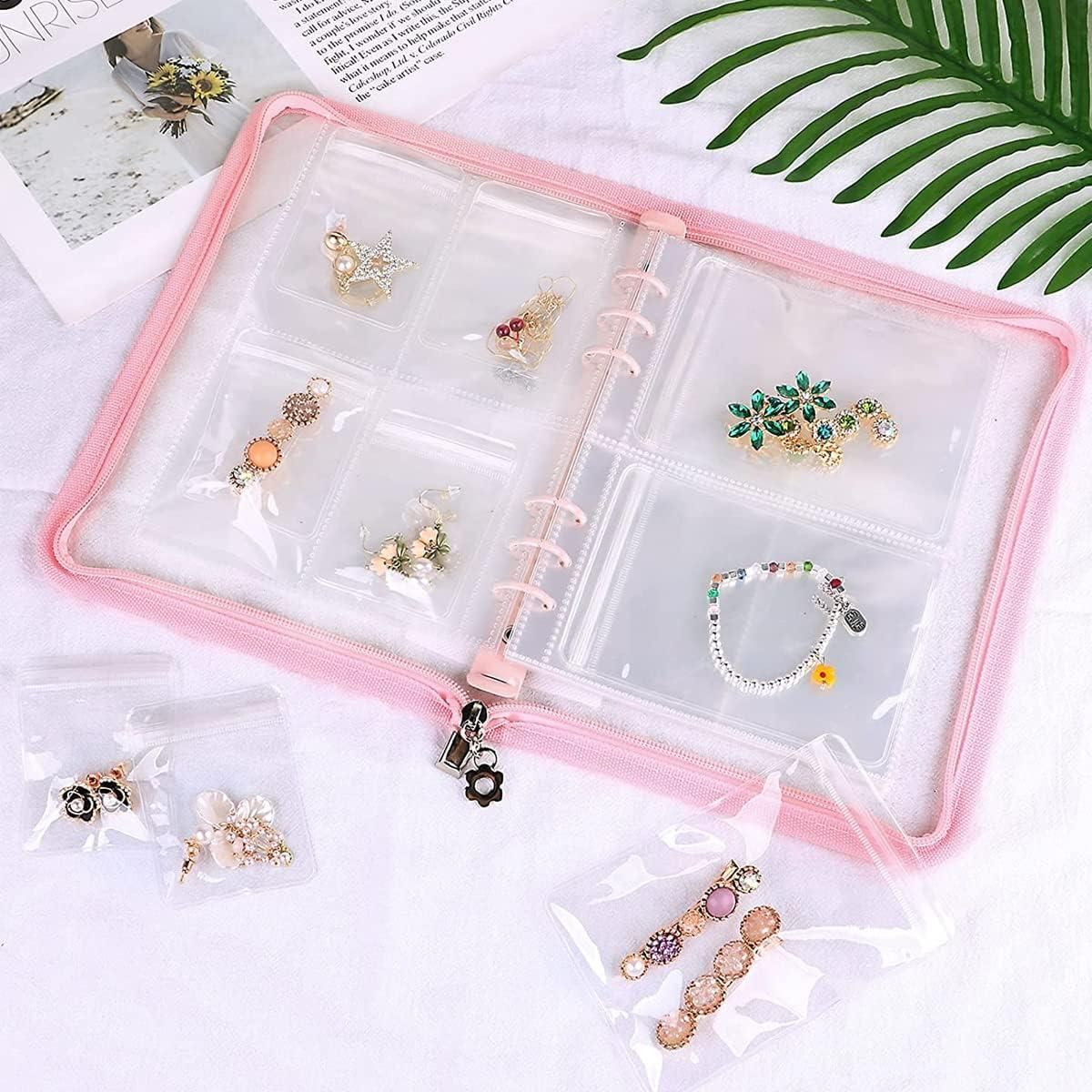 Transparent Jewellery Organizer Book – 60 Pockets