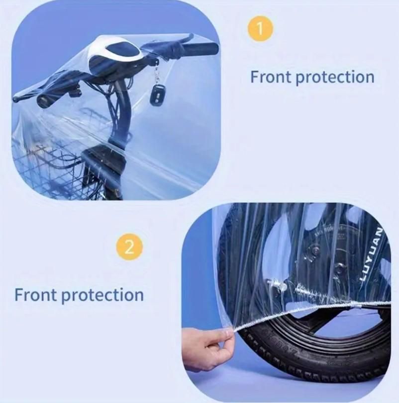 Waterproof PE Bike Cover – Universal Fit, Dust & Rain Protection