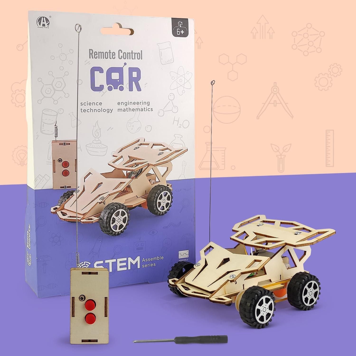 DIY Wooden Car Construction Set – Educational Assembly Toy for Kids & Adults