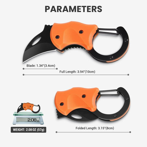 2-in-1 Precision Pocket Knife – Compact, Locking Blade Cutter (Pack of 2)