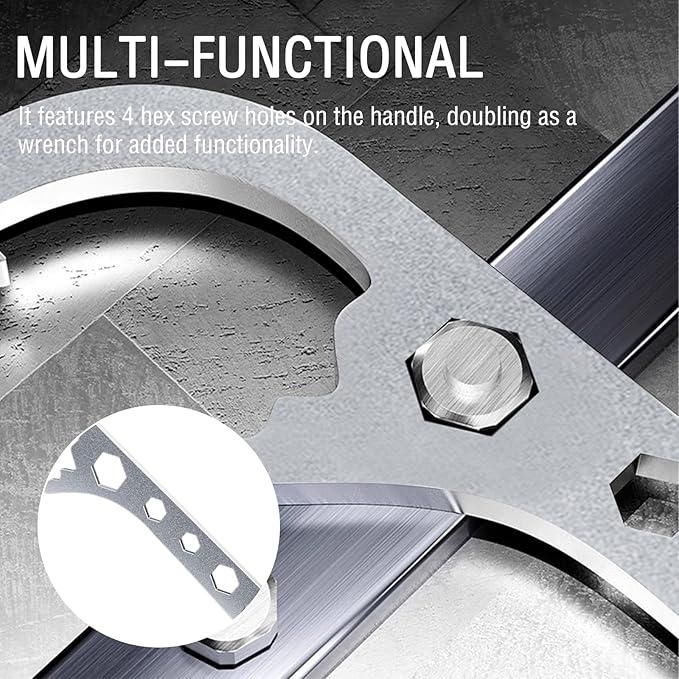 Stainless Steel Dual-Head Lid Opener Tool – Bucket & Jar Compatible
