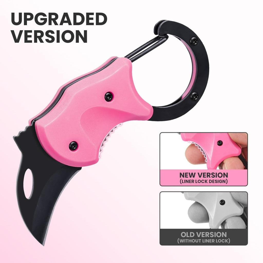 2-in-1 Precision Pocket Knife – Compact, Locking Blade Cutter (Pack of 2)