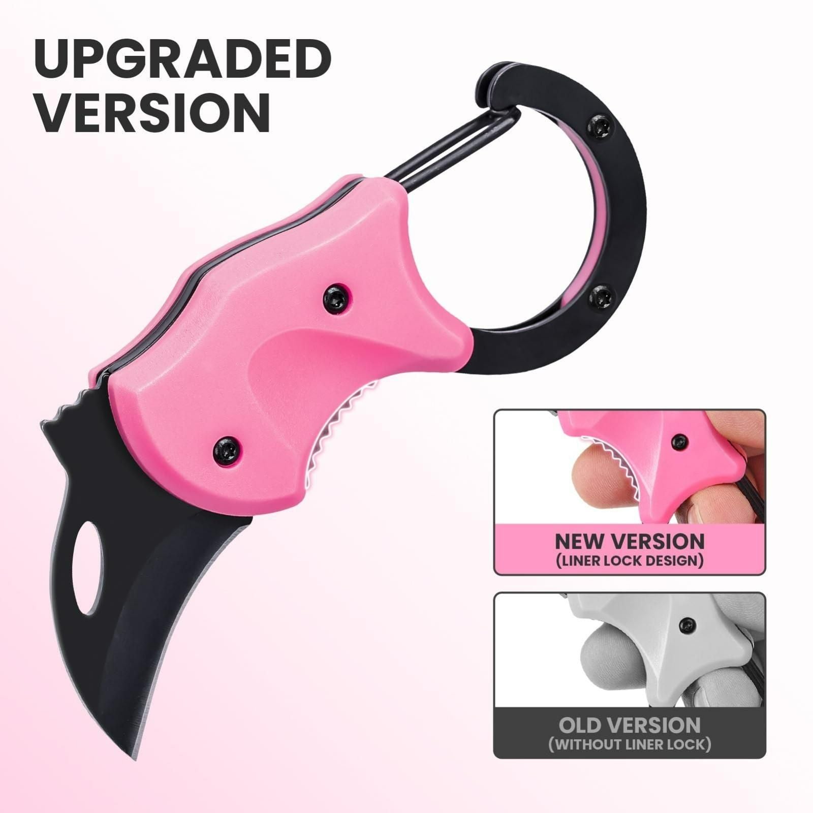 2-in-1 Precision Pocket Knife – Compact, Locking Blade Cutter (Pack of 2)