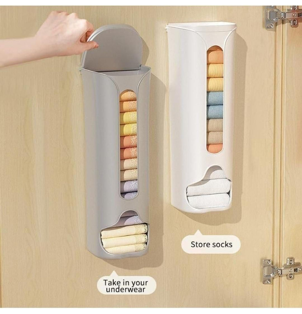 Multipurpose Wall-Mounted Cabinet Storage Organizer – Adhesive Bag Dispenser & Holder for Kitchen, Bathroom, Laundry (1 Pc)