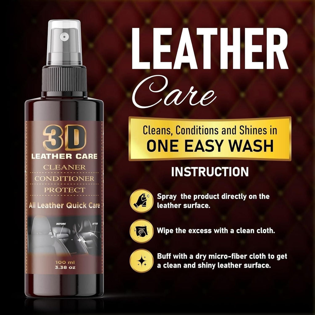 All Leather Quick Care Spray – 100ml Cleaner & Conditioner