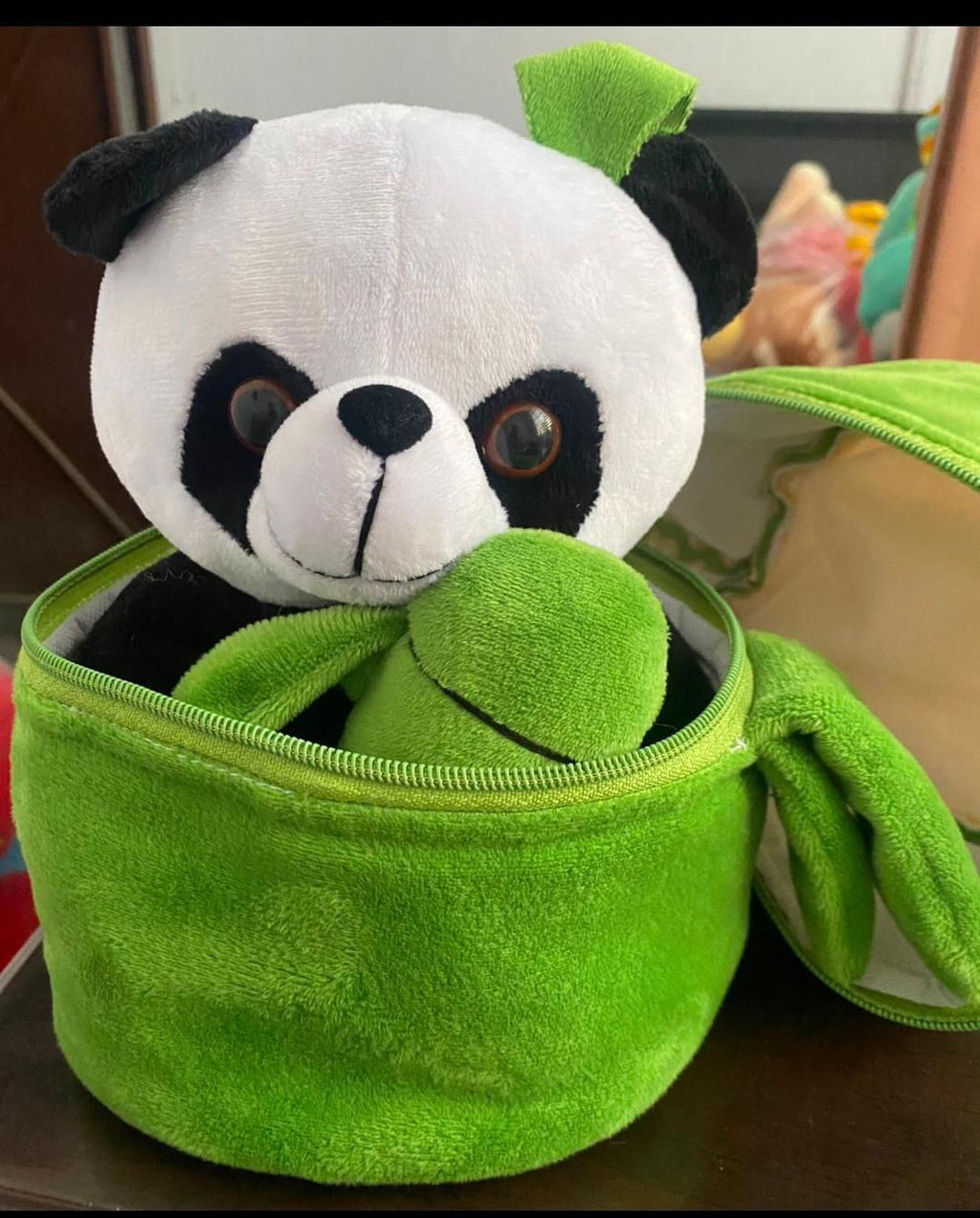 Cute Panda Plush with Bamboo – Soft Cuddle To