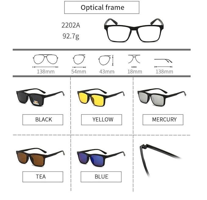 UV-Proof Polarized Light-Sensitive Eyeglasses – Multicolor Mirror Finish (Unisex)