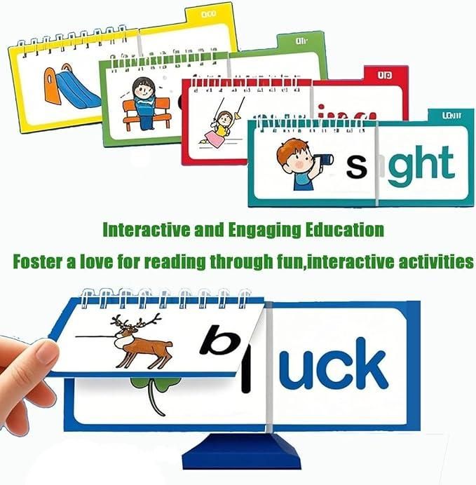 30 Rhyming Words Flipbook for Children (Learning & Phonics Builder)