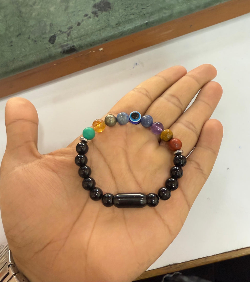 Super 9 Chakra Energy Bracelet – Cosmic Balance Beads (1 Pc)