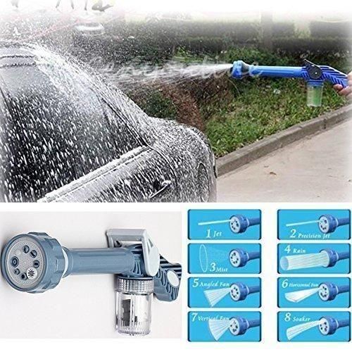 8-in-1 Turbo Spray Gun – High-Pressure Water Nozzle with Soap Dispenser for Car, Home & Garden Cleaning