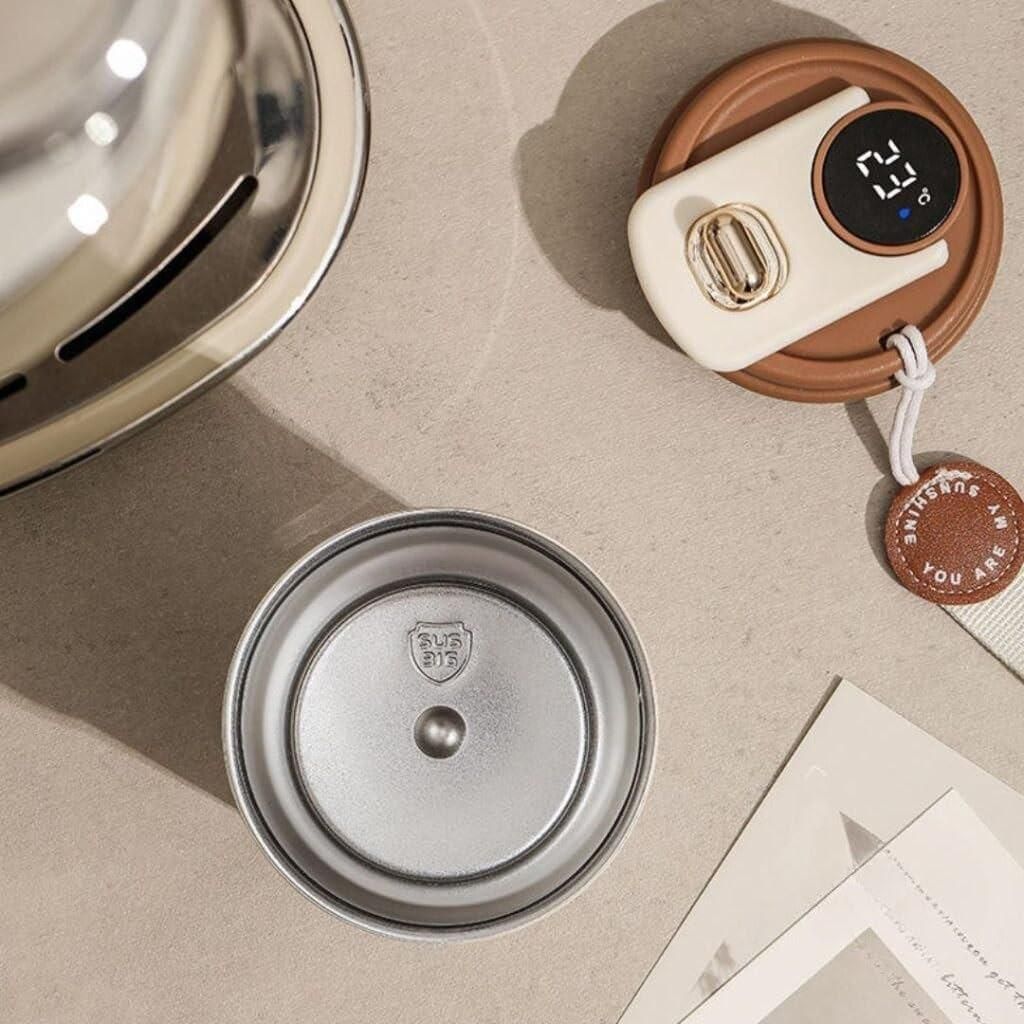 Stainless Steel Vacuum Insulated Coffee Mug - LED Temperature Display