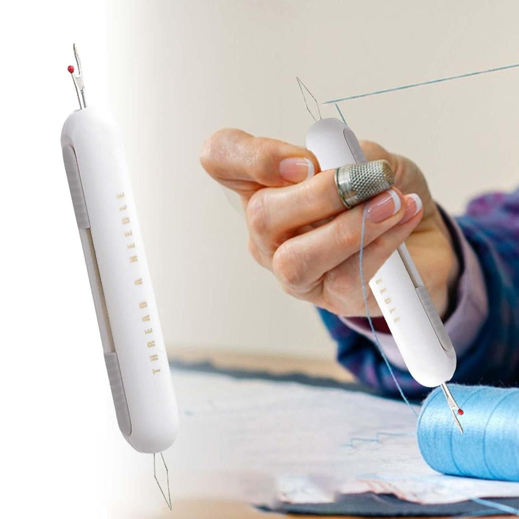2-in-1 Needle Threader Tool - Easy Stitching Aid