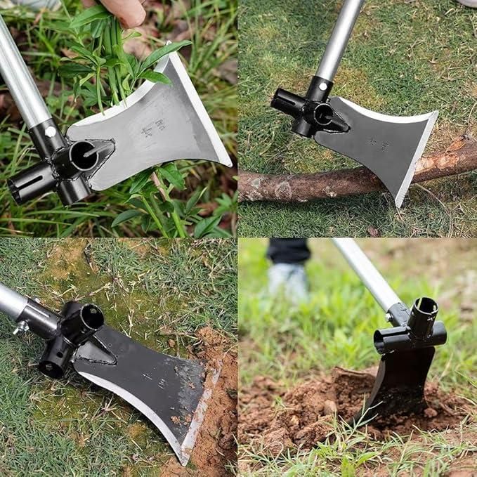 3-in-1 Garden Flat Shovel – High Carbon Steel Multi-Tool for Digging, Chopping & Outdoor Survival (1 Pc)