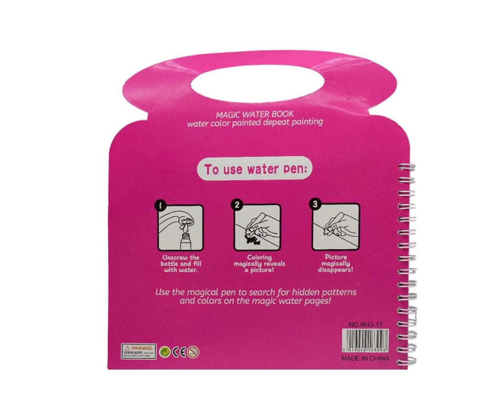 Reusable Magic Water Doodle Book - Cartoon Theme Painting Pad