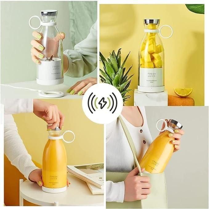 Portable Mini Juice Blender - USB Rechargeable 380ml Travel Mixer