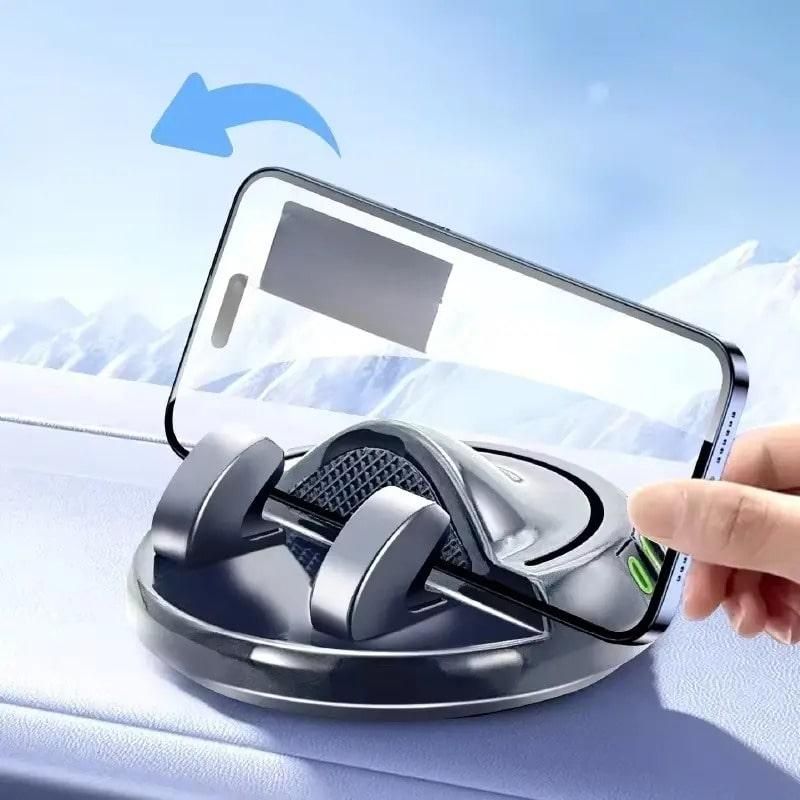 Phone screen protector being applied to a smartphone using a car mount