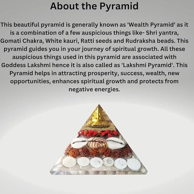 Shree Yantra Gomati Chakra Pyramid – Wealth & Energy Aligner (1 Pc)