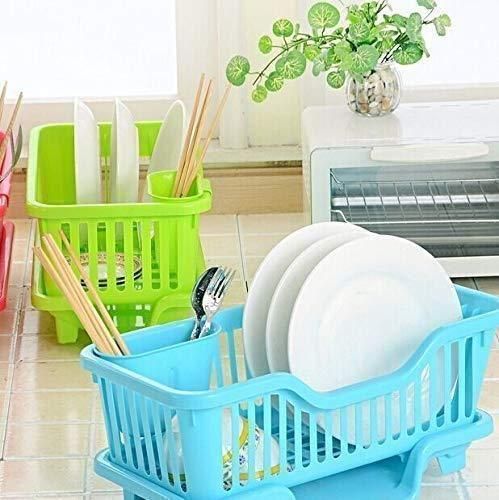 3-in-1 Kitchen Dish Drainer Rack – Cutlery, Plate & Bowl Holder (1 Pc)