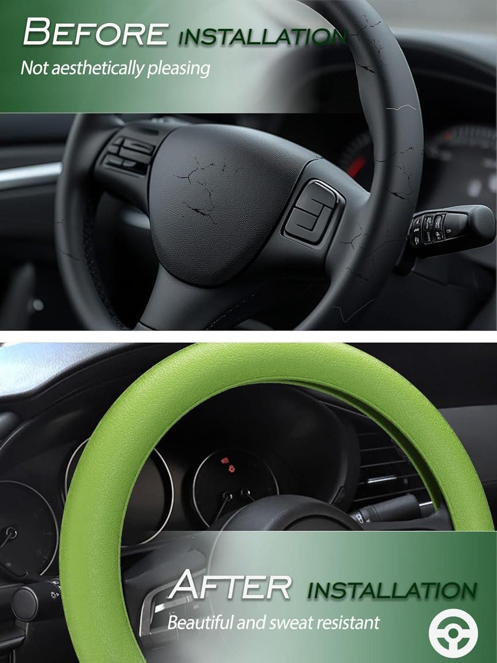 Universal Soft Silicone Steering Wheel Cover - Anti-Slip Comfort Grip