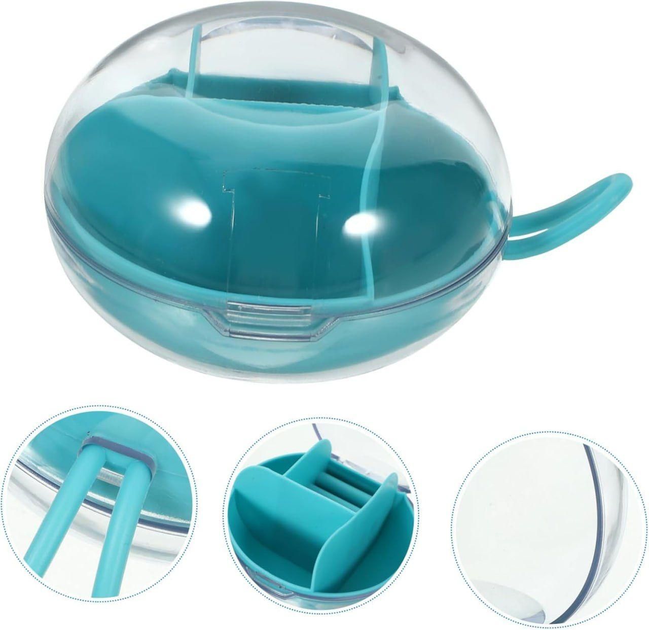 Jewelry Storage Box Organizer – Small Travel Case with Compartments (Random Color)