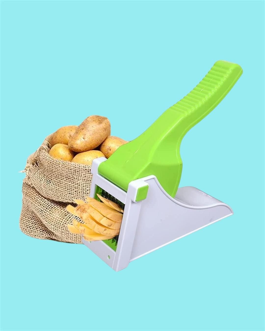 Heavy-Duty French Fry Cutter – 2-Blade Potato & Veggie Dicer (1 Pc)