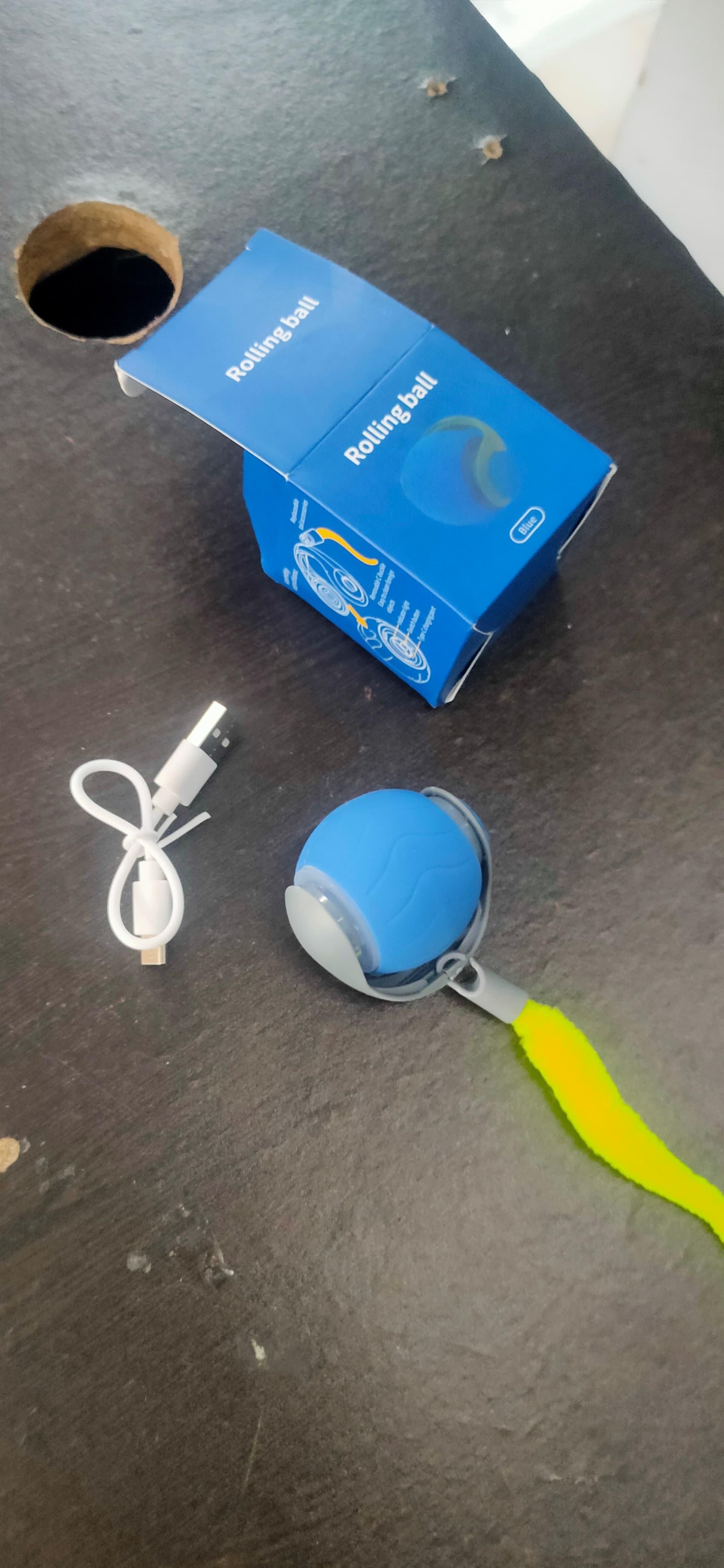 USB Rechargeable Rolling Ball Automatic Cat Toy – Smart Play Ball