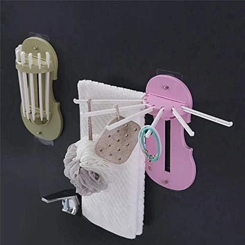 7-in-1 Wall-Mount Retractable Hanger Rack – Space-Saving Foldable Hook System