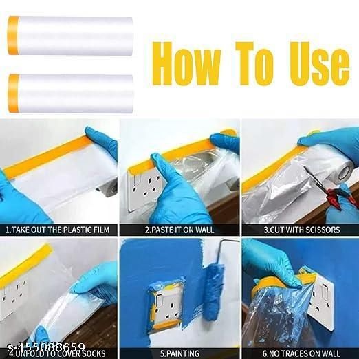 20m Waterproof PVC Painter’s Tape with Pre-Adhesive Film – Multi-Use for Car & Home