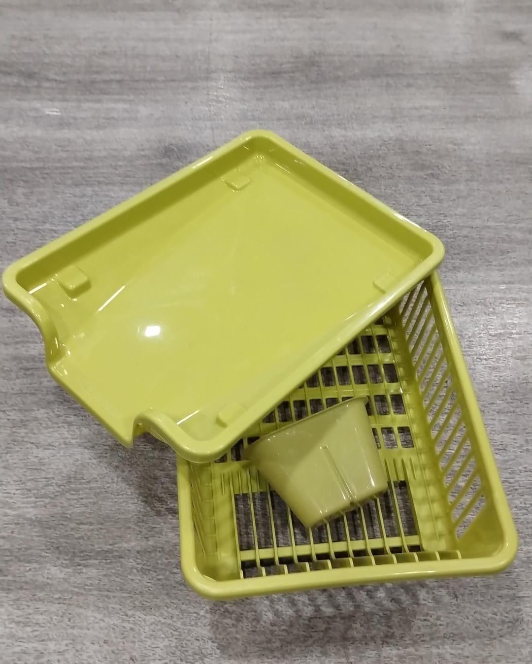 3-in-1 Kitchen Dish Drainer Rack – Cutlery, Plate & Bowl Holder (1 Pc)