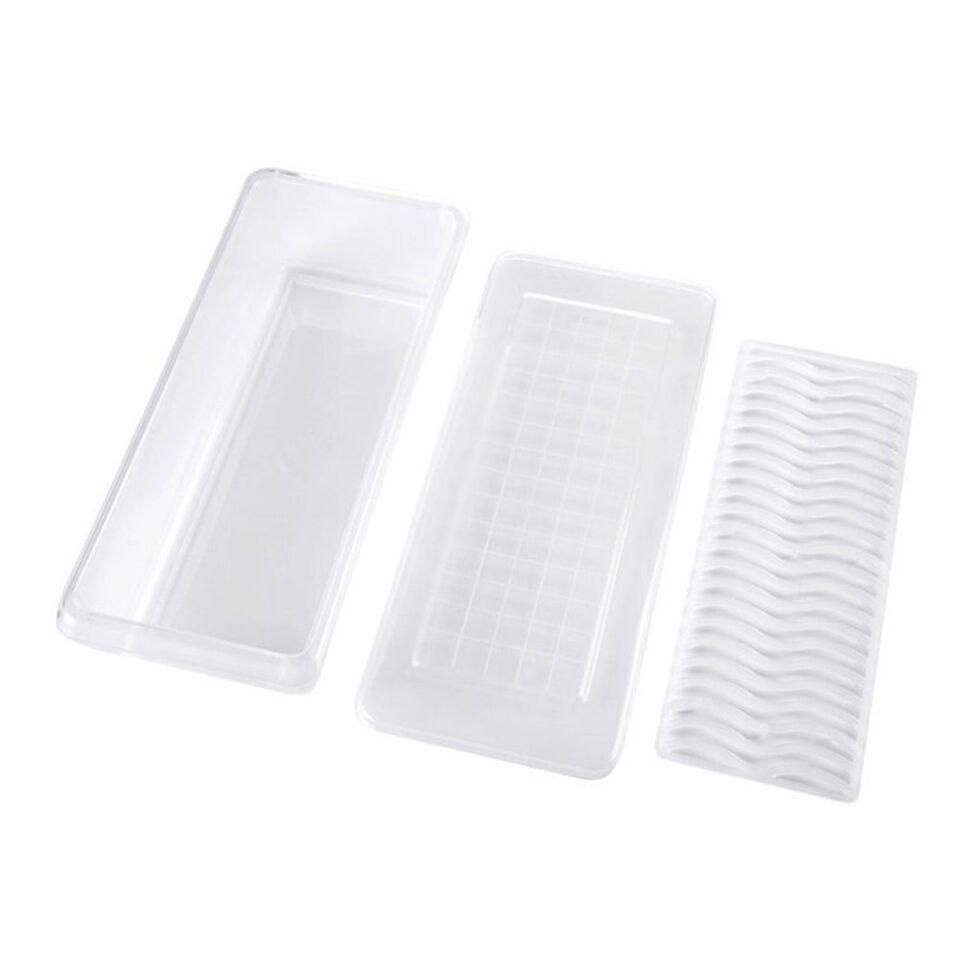 Slim Fridge Storage Containers – Set of 2 (27x11.6x6.5cm)
