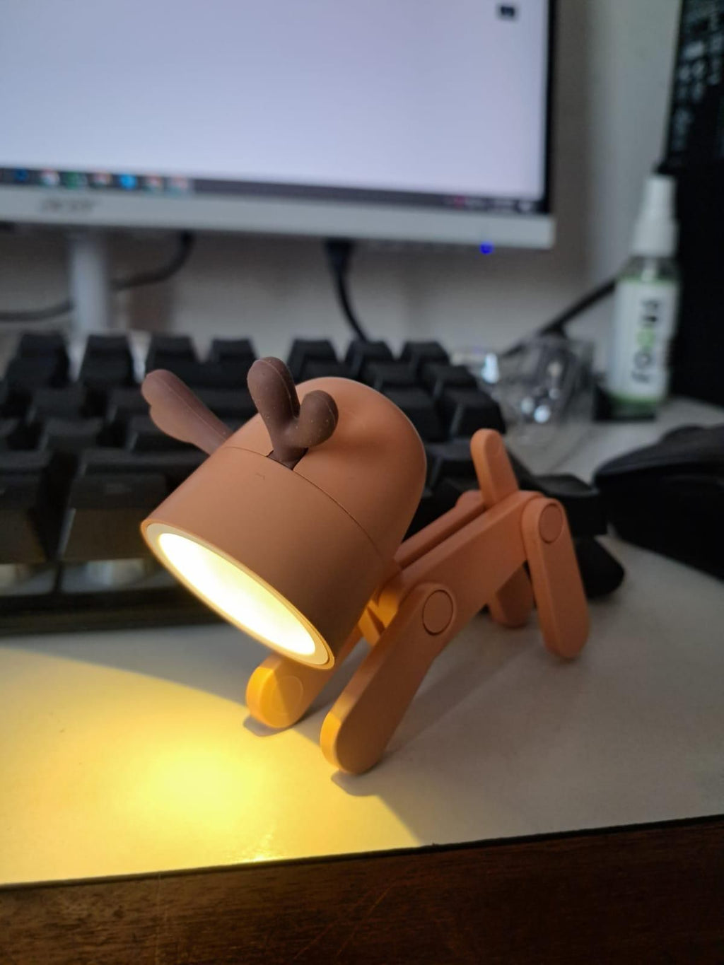 Mini LED Desk Lamp - Deer Shape Warm Night Light