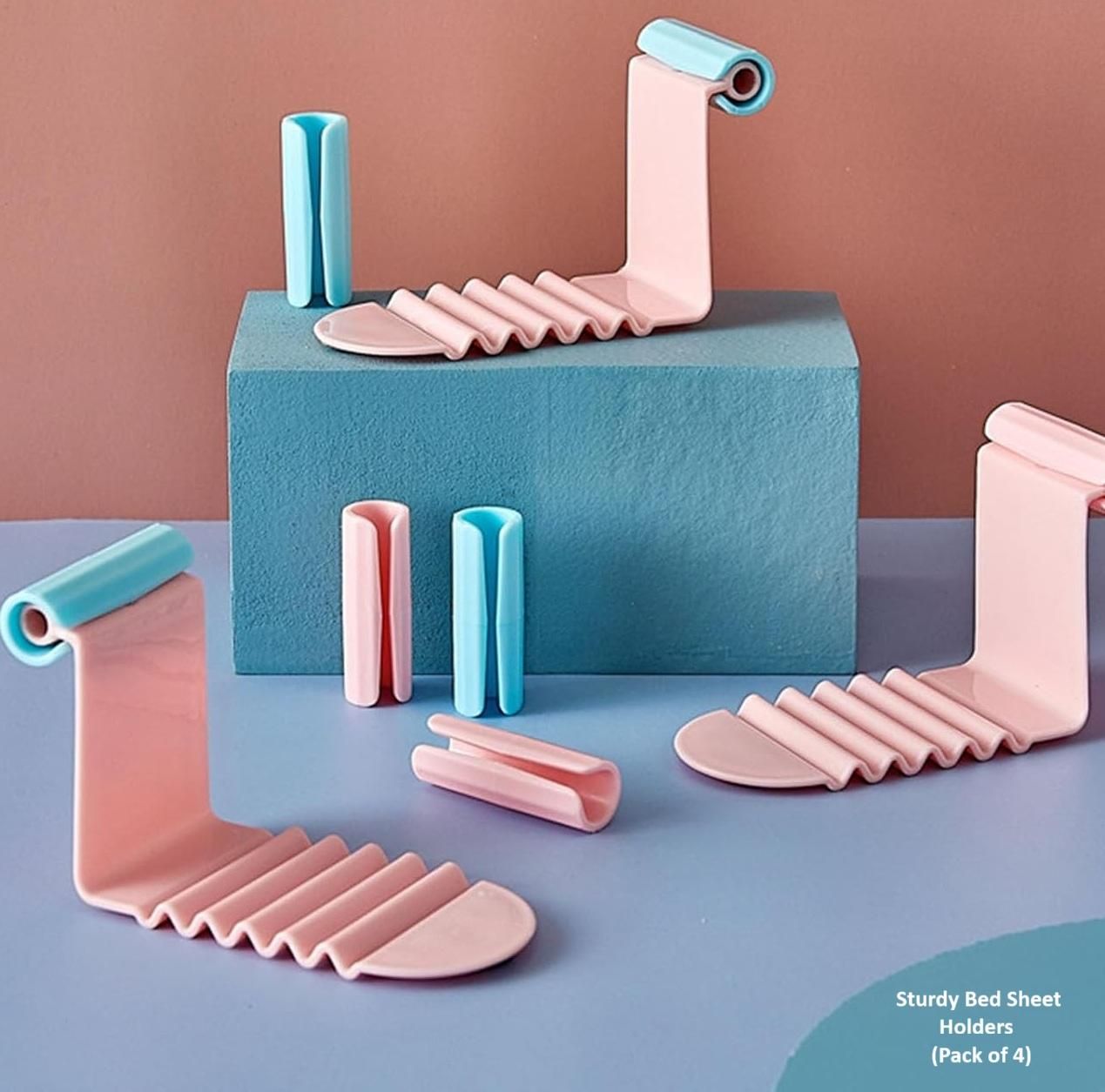 Sturdy Bed Sheet Holders - Anti-Slip Grips (Pack of 2)