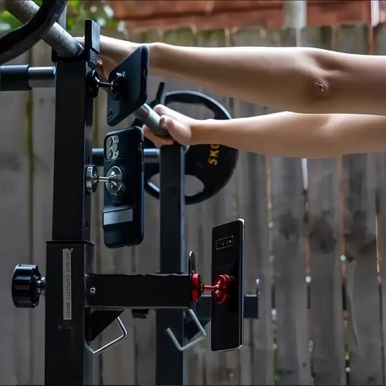 Dual Magnetic Smartphone Mount - Gym & Workout Phone Holder